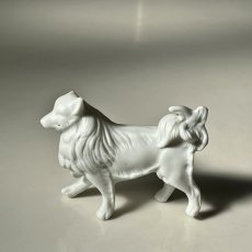 画像5: イギリス  刻印Germany ヴィンテージ スピッツ犬 陶器置物 フィギュリン DOGオブジェ 犬雑貨 (約 高さ6.6cm) (5)