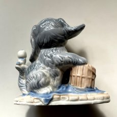 画像10: イギリス 陶器製 犬置物 可愛い子犬オブジェ フィギュリン イヌ雑貨 (約 高さ10.8cm) (10)
