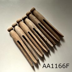 画像27: イギリス アンティーク木製洗濯バサミ6本セット(約10-11cm) (27)