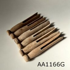 画像30: イギリス アンティーク木製洗濯バサミ6本セット(約10-11cm) (30)