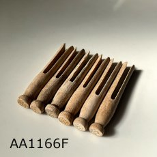 画像29: イギリス アンティーク木製洗濯バサミ6本セット(約10-11cm) (29)
