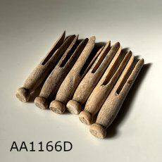 画像23: イギリス アンティーク木製洗濯バサミ6本セット(約10-11cm) (23)