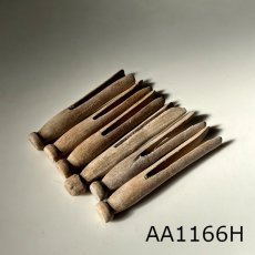 画像34: イギリス アンティーク木製洗濯バサミ6本セット(約10-11cm) (34)
