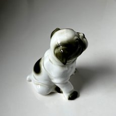 画像10: イギリス ブルドッグ犬 陶器製 犬置物 おすわり犬オブジェ フィギュリン イヌ雑貨 (10)