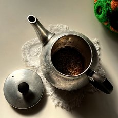 画像15: イギリス 1950年代 英国製スワンブランド アルミニウムウォーター ケトル ハンドメイドカバー付き Tea Pot: Swan Brand (約 高さ9.4cm) (15)