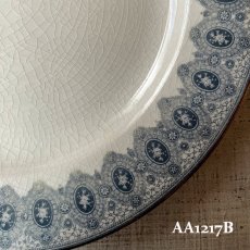 画像17: 【在庫3/4】イギリス WEDGWOOD DENTELLE レースデザイン アンティーク陶器皿 プレート大(約24.5cm) (17)