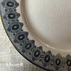 画像18: 【在庫3/4】イギリス WEDGWOOD DENTELLE レースデザイン アンティーク陶器皿 プレート大(約24.5cm) (18)