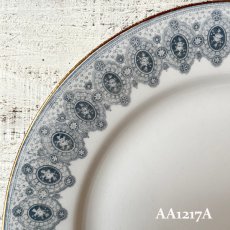 画像7: 【在庫3/4】イギリス WEDGWOOD DENTELLE レースデザイン アンティーク陶器皿 プレート大(約24.5cm) (7)