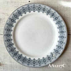 画像22: 【在庫3/4】イギリス WEDGWOOD DENTELLE レースデザイン アンティーク陶器皿 プレート大(約24.5cm) (22)