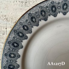 画像31: 【在庫3/4】イギリス WEDGWOOD DENTELLE レースデザイン アンティーク陶器皿 プレート大(約24.5cm) (31)