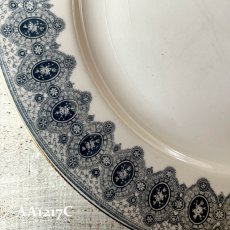 画像26: 【在庫3/4】イギリス WEDGWOOD DENTELLE レースデザイン アンティーク陶器皿 プレート大(約24.5cm) (26)