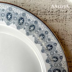 画像8: 【在庫3/4】イギリス WEDGWOOD DENTELLE レースデザイン アンティーク陶器皿 プレート大(約24.5cm) (8)