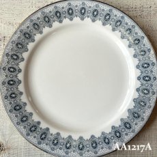 画像11: 【在庫3/4】イギリス WEDGWOOD DENTELLE レースデザイン アンティーク陶器皿 プレート大(約24.5cm) (11)