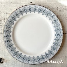 画像6: 【在庫3/4】イギリス WEDGWOOD DENTELLE レースデザイン アンティーク陶器皿 プレート大(約24.5cm) (6)