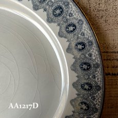 画像32: 【在庫3/4】イギリス WEDGWOOD DENTELLE レースデザイン アンティーク陶器皿 プレート大(約24.5cm) (32)