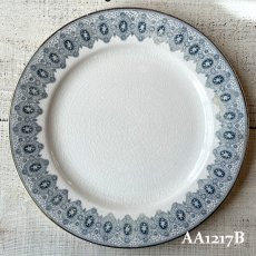 画像14: 【在庫3/4】イギリス WEDGWOOD DENTELLE レースデザイン アンティーク陶器皿 プレート大(約24.5cm) (14)