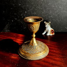 画像2: イギリス ヴィンテージ 真鍮ブラスキャンドルスタンド BRASS CANDLE STAND ろうそく立て (2)