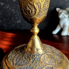 画像4: イギリス ヴィンテージ 真鍮ブラスキャンドルスタンド BRASS CANDLE STAND ろうそく立て (4)