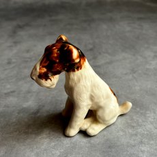 画像3: イギリス 1950年代 ヴィンテージ陶器 フォックス・テリア 犬置物 DOG Porcelain Terrier Dog (3)