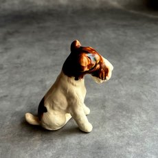 画像4: イギリス 1950年代 ヴィンテージ陶器 フォックス・テリア 犬置物 DOG Porcelain Terrier Dog (4)