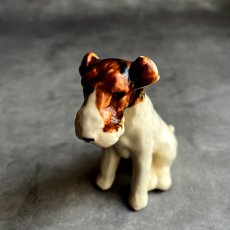 画像7: イギリス 1950年代 ヴィンテージ陶器 フォックス・テリア 犬置物 DOG Porcelain Terrier Dog (7)