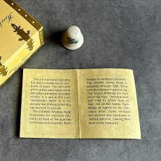 画像3: アメリカ 1983年 HEIRLOOM EDITIONS ミシガン州 花＆鳥 箱付き ハンドペイント 陶製シンブル 指ぬき (3)