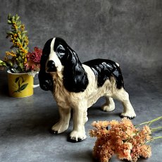 画像1: イギリス 1960-1970年代 クーパークラフト COOPERCRAFT コッカースパニエル犬 ブラック＆ホワイト 英国製 MADE IN ENGLAND (1)