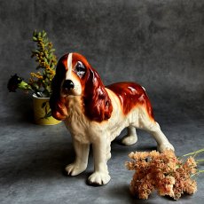 画像1: イギリス 1960-1970年代 クーパークラフト COOPERCRAFT コッカースパニエル犬 レッドブラウン＆ホワイト 英国製 MADE IN ENGLAND (1)
