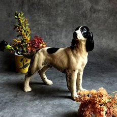 画像1: イギリス 1960-1970年代 クーパークラフト COOPERCRAFT スプリングパニエル犬 ブラック＆ホワイト 英国製 MADE IN ENGLAND (1)