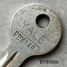 画像2: アメリカ ヴィンテージ鍵 YALE(エール) THE YALE  & TOWNNE MFG CO MADE IN U.S.A.(アルミニウム製) (2)