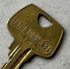 画像1: アメリカ ヴィンテージ鍵 U.S. LOCK S22  U.S.A. 古いカギ (1)