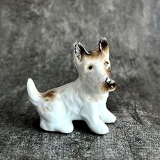 画像1: イギリス テリア犬 ヴィンテージ ミニチュアフィギュア オキュパイドジャパン MADE IN JAPAN (1)