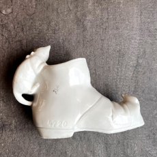 画像11: 英国 1920-1950年代 アンティーク 陶器 靴で追いかけあいっこ猫とねずみ ポーツマス PORTSMOUTH クレストウェア CREST WARE (11)