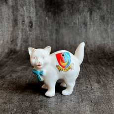 画像2: 英国 1920-1950年代 アンティーク 陶器 猫 まん丸ねこ サウスシー SOUTHSEA クレストウェア CREST WARE (2)