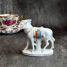 画像1: 英国 1920-1950年代 アンティーク 陶器 馬 ホース サウスシー SOUTHSEA クレストウェア CREST WARE (1)