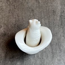 画像8: 英国 1920-1950年代 アンティーク 陶器 帽子の中の仔猫 ポーツマス PORTSMOUTH クレストウェア CREST WARE (8)