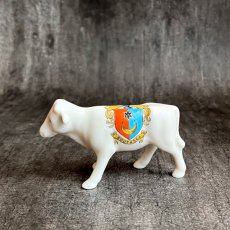 画像2: 英国 1920-1950年代 アンティーク 陶器 牛 サウスシー SOUTHSEA クレストウェア CREST WARE (2)