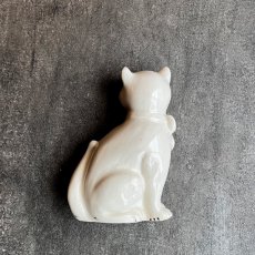 画像8: 英国 1920-1950年代 アンティーク 陶器 猫 ねこ  Town Hall Portsmouth クレストウェア CREST WARE (8)