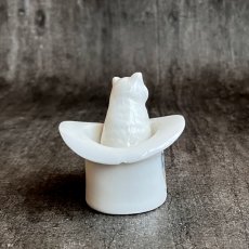 画像5: 英国 1920-1950年代 アンティーク 陶器 帽子の中の仔猫 ポーツマス PORTSMOUTH クレストウェア CREST WARE (5)