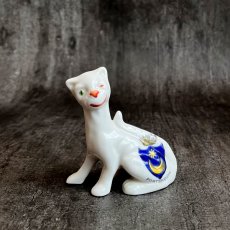 画像2: 英国 1920-1950年代 アンティーク 陶器 猫 ねこ ポーツマス PORTSMOUTH クレストウェア CREST WARE (2)