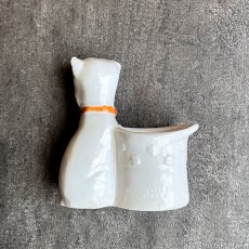画像11: 英国 1920-1950年代 アンティーク 陶器 ブルドック犬 ポーツマス PORTSMOUTH クレストウェア CREST WARE (11)