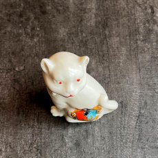 画像7: 英国 1920-1950年代 アンティーク 陶器 猫 ねこ サウスシー SOUTHSEA クレストウェア CREST WARE (7)
