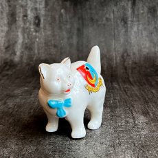 画像4: 英国 1920-1950年代 アンティーク 陶器 猫 まん丸ねこ サウスシー SOUTHSEA クレストウェア CREST WARE (4)