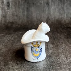 画像4: 英国 1920-1950年代 アンティーク 陶器 帽子の中の仔猫 ポーツマス PORTSMOUTH クレストウェア CREST WARE (4)