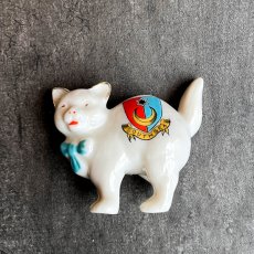 画像8: 英国 1920-1950年代 アンティーク 陶器 猫 まん丸ねこ サウスシー SOUTHSEA クレストウェア CREST WARE (8)