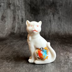 画像3: 英国 1920-1950年代 アンティーク 陶器 猫 ねこ サウスシー SOUTHSEA クレストウェア CREST WARE (3)