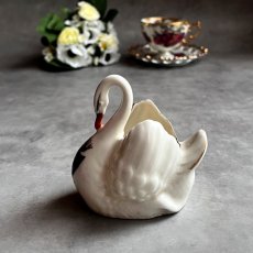画像4: 英国 1920-1950年代 アンティーク 陶器 スワン 白鳥 ポーツマス PORTSMOUTH クレストウェア GEMMA CREST WARE EY9989 (4)