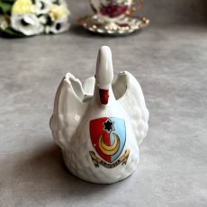 画像5: 英国 1920-1950年代 アンティーク 陶器 スワン 白鳥 サウスシー SOUTHSEA クレストウェア GEMMA CREST WARE (5)