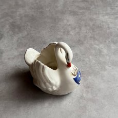 画像6: 英国 1920-1950年代 アンティーク 陶器 スワン 白鳥 ポーツマス PORTSMOUTH クレストウェア GEMMA CREST WARE EY9989 (6)