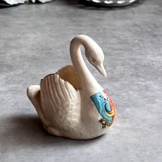 画像11: 英国 1920-1950年代 アンティーク 陶器 スワン 白鳥 サウスシー SOUTHSEA クレストウェア CARLTON CREST WARE (11)